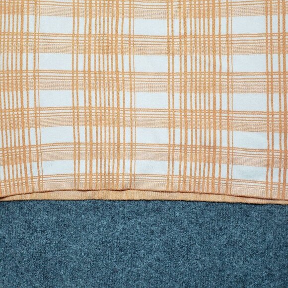 Rue21 Bodycon Dress Womens Plus 3X Orange White Plaid Halter New - Picture 6 of 12